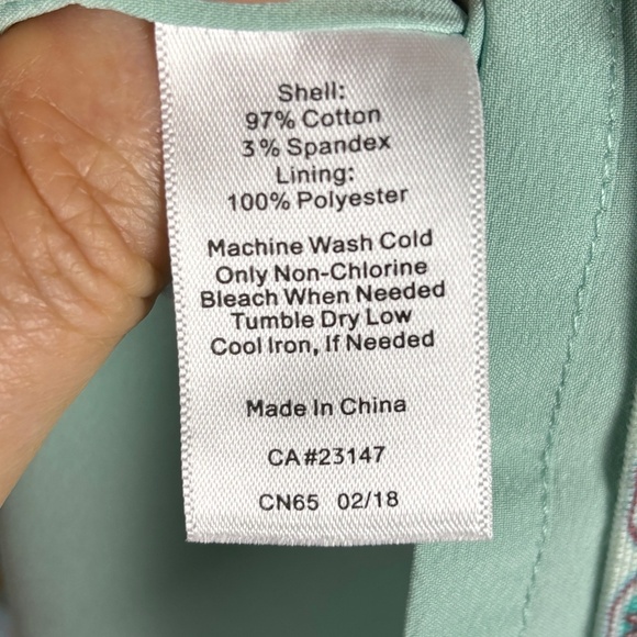 Talbots Womens Knee Length Pencil Skirt Elastic side Sz 14P Preppy Spring Resort - Picture 11 of 13